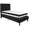 Flash Furniture Roxbury Twin Platform Bed Set, Black SL-BM-21-GG - alternate 3